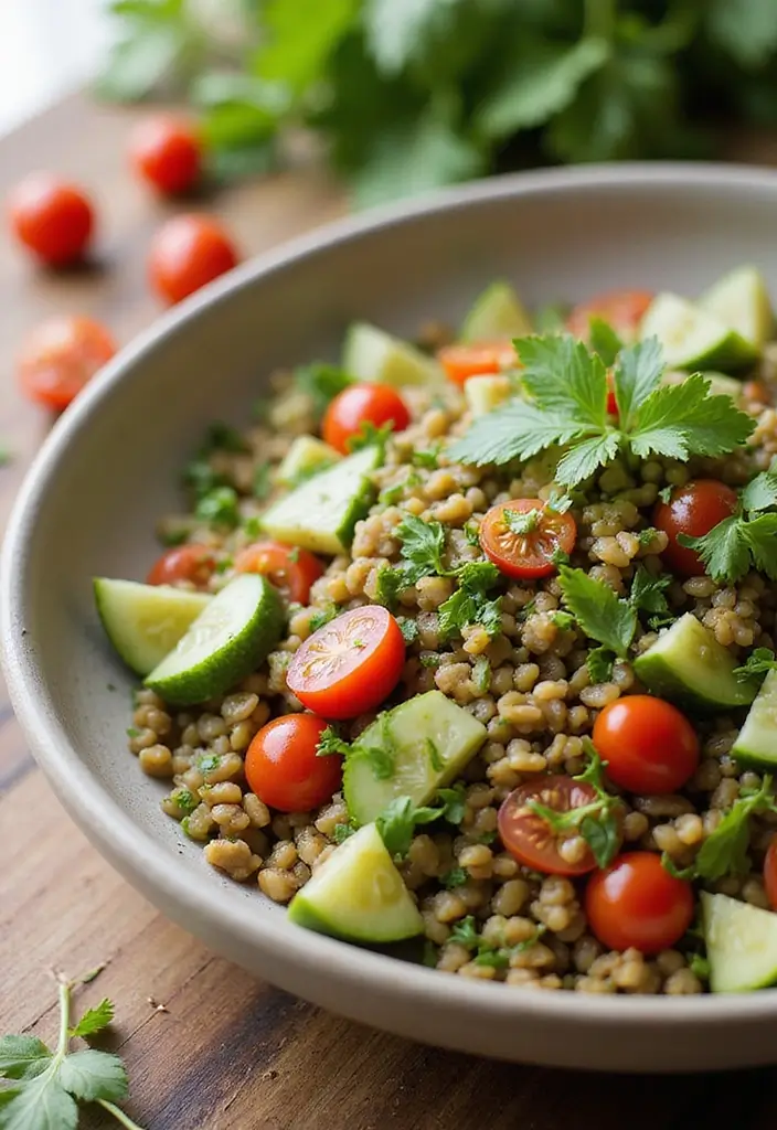 27 Healthy Spring Dinner Recipes That Feel Fresh and Easy - 22. Mediterranean Lentil Salad