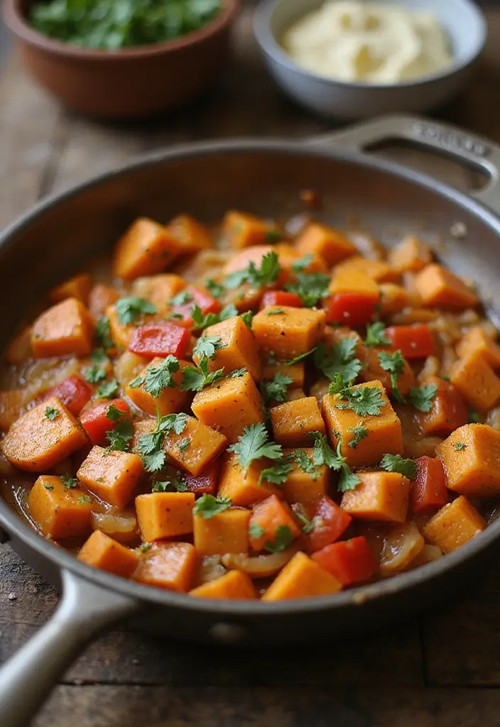 27 Healthy Spring Dinner Recipes That Feel Fresh and Easy - 24. Savory Sweet Potato Hash