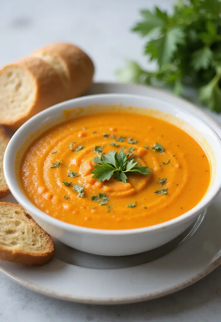 27 Healthy Spring Dinner Recipes That Feel Fresh and Easy - 9. Carrot & Ginger Soup