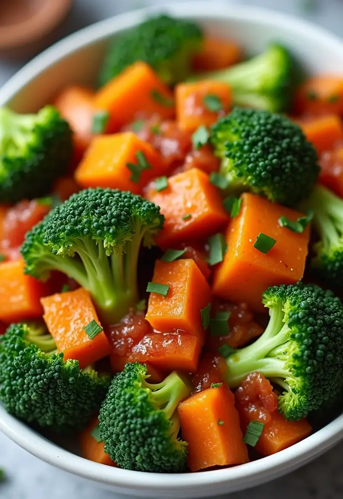 27 Healthy Sweet Potato Recipes That Are Comforting - 26. Sweet Potato and Broccoli Stir-Fry