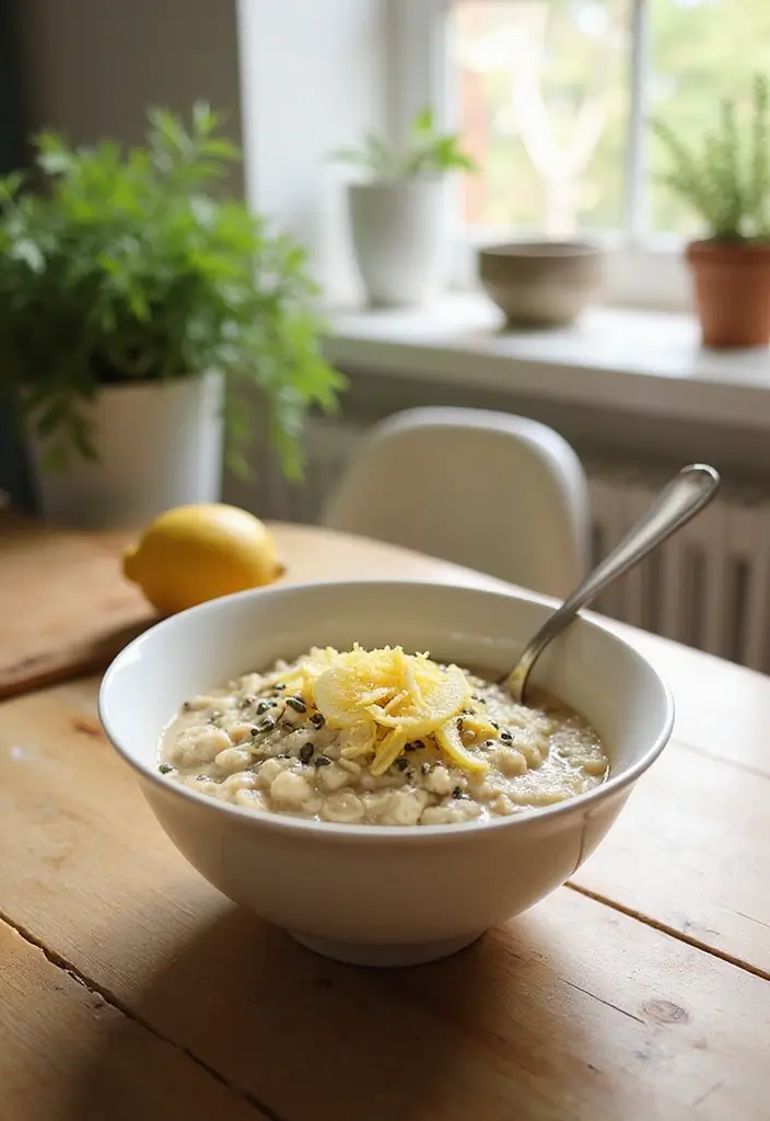 27 Oatmeal Recipes Breakfast Healthy Starts for Busy Days - 24. Lemon Poppy Seed Oatmeal