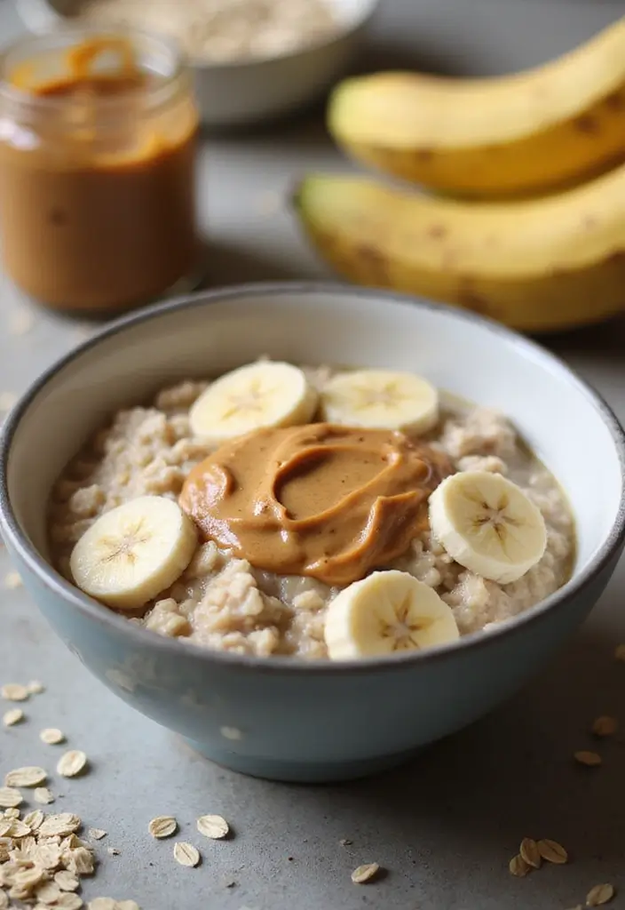 27 Oatmeal Recipes Breakfast Healthy Starts for Busy Days - 3. Peanut Butter Banana Oatmeal