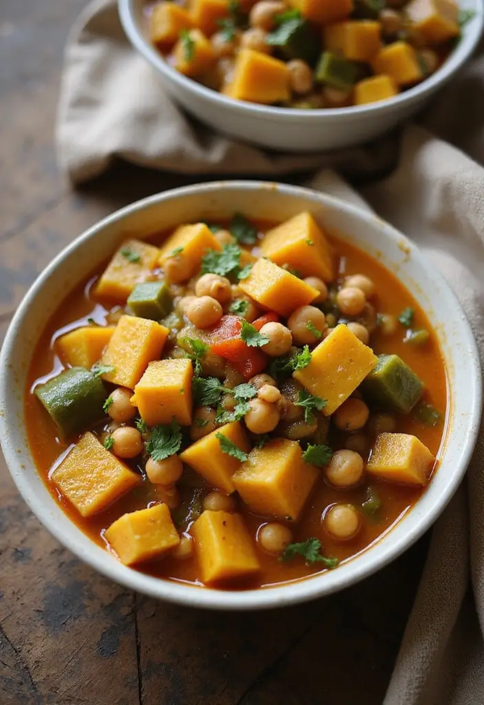 27 Yellow Squash Recipes: Healthy Sides Made Simple - 14. Yellow Squash and Chickpea Stew