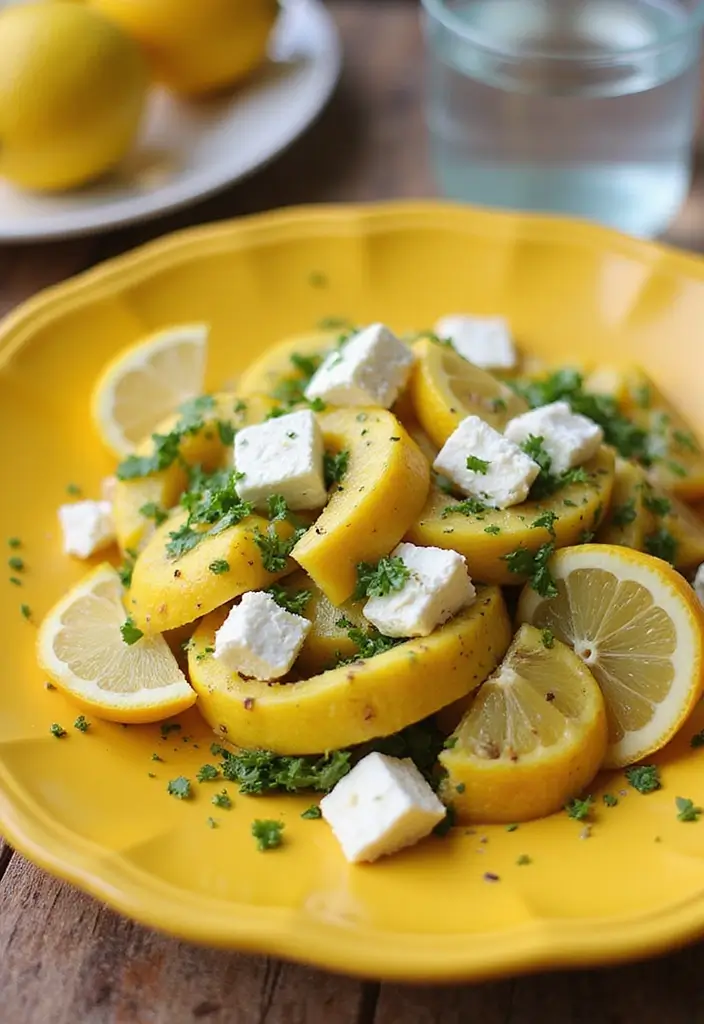 27 Yellow Squash Recipes: Healthy Sides Made Simple - 18. Yellow Squash and Feta Salad