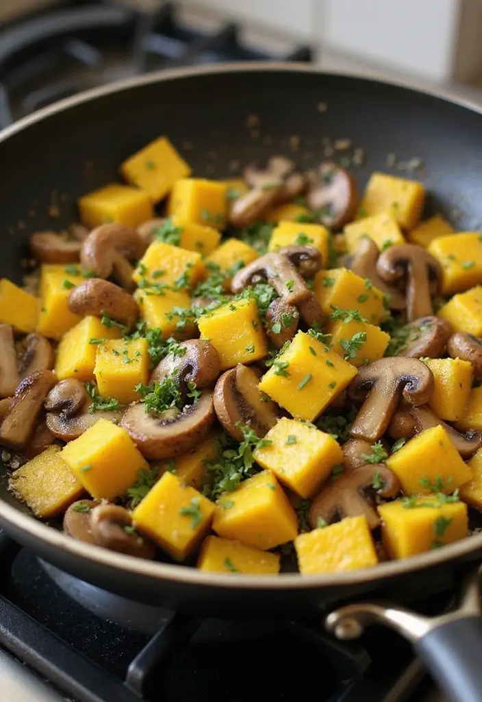 27 Yellow Squash Recipes: Healthy Sides Made Simple - 22. Yellow Squash and Mushroom Stir-Fry