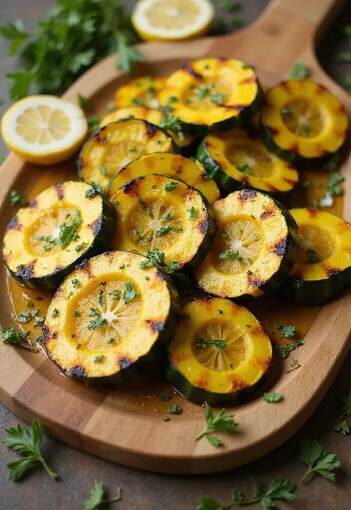 27 Yellow Squash Recipes: Healthy Sides Made Simple - 3. Grilled Yellow Squash with Olive Oil and Herbs