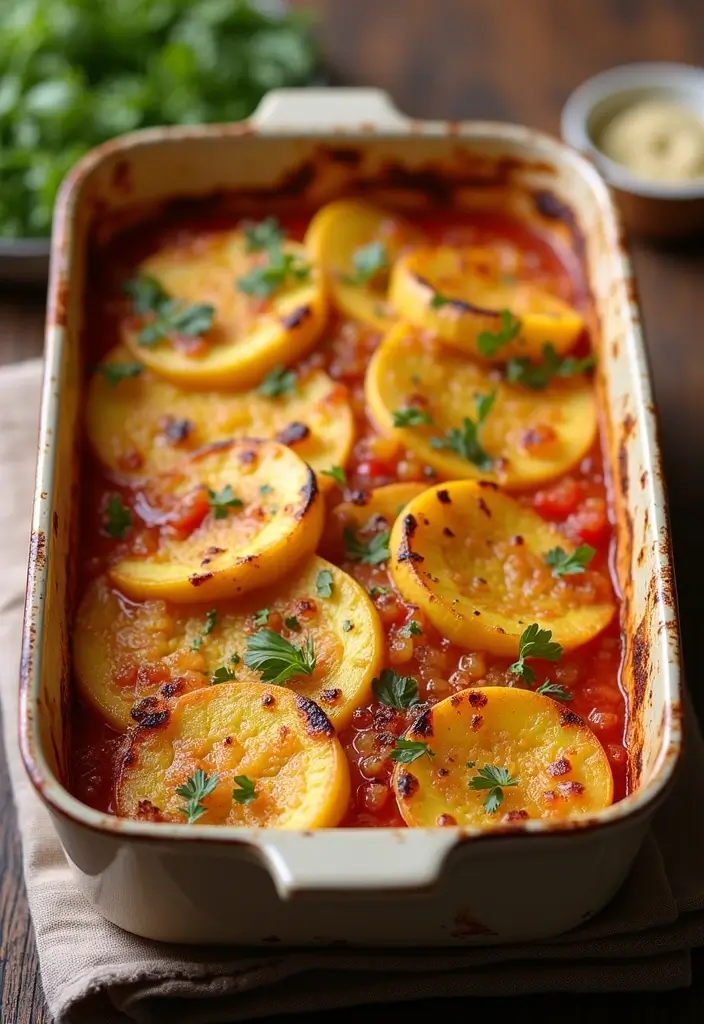 27 Yellow Squash Recipes: Healthy Sides Made Simple - 7. Yellow Squash and Tomato Gratin