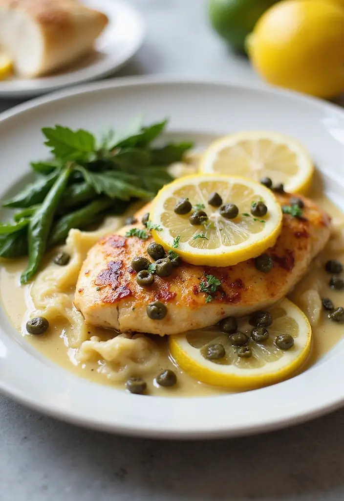 28 Chicken Dinner Recipes Healthy Options for Every Night - 14. Chicken Piccata with Lemon and Capers