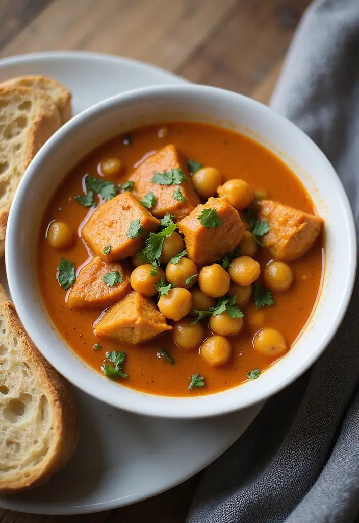 28 Chicken Dinner Recipes Healthy Options for Every Night - 19. Chicken and Chickpea Stew