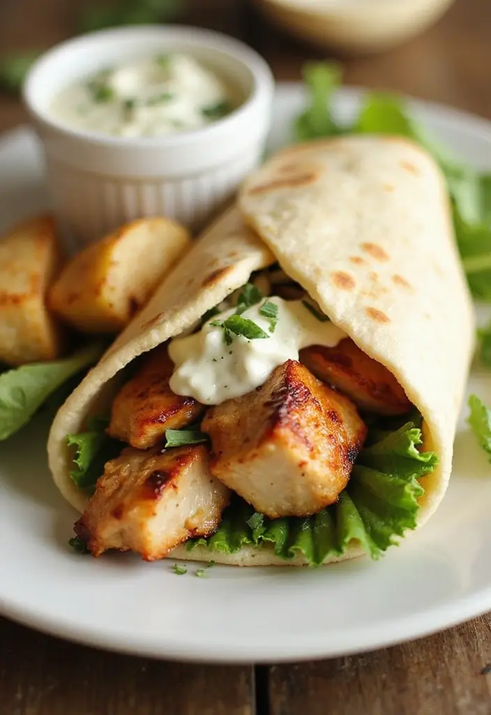 28 Chicken Dinner Recipes Healthy Options for Every Night - 25. Chicken Caesar Wraps