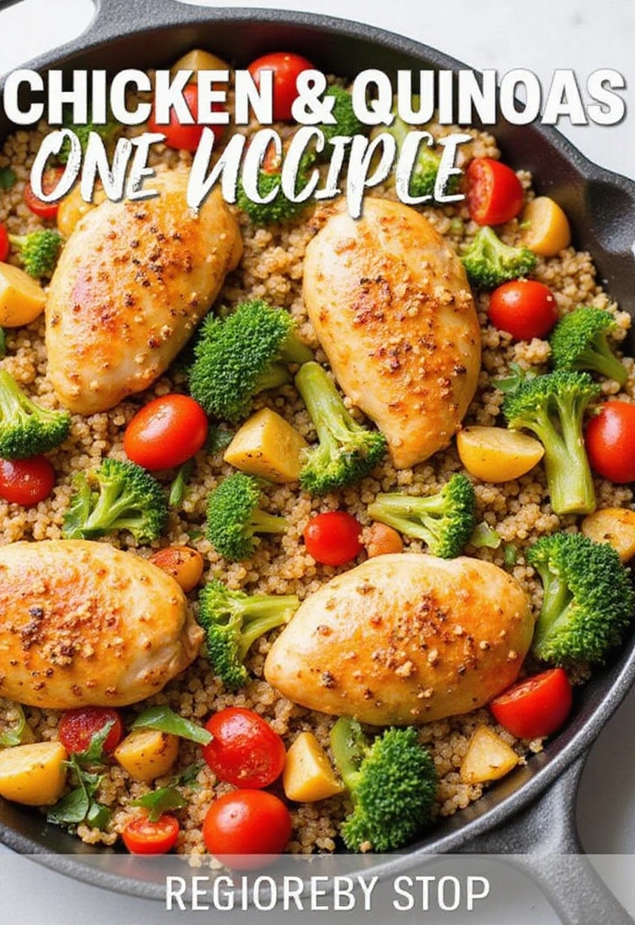 28 Chicken Dinner Recipes Healthy Options for Every Night - 3. One-Pan Chicken and Quinoa