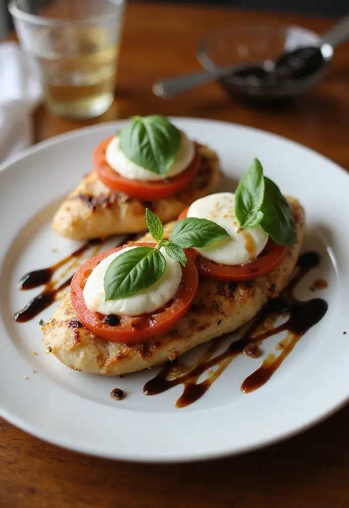 28 Easy Healthy Chicken Dinner Ideas Ready in Minutes - 10. Caprese Chicken