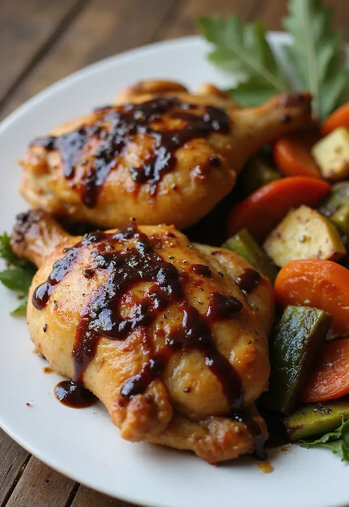 28 Easy Healthy Chicken Dinner Ideas Ready in Minutes - 17. Balsamic Glazed Chicken