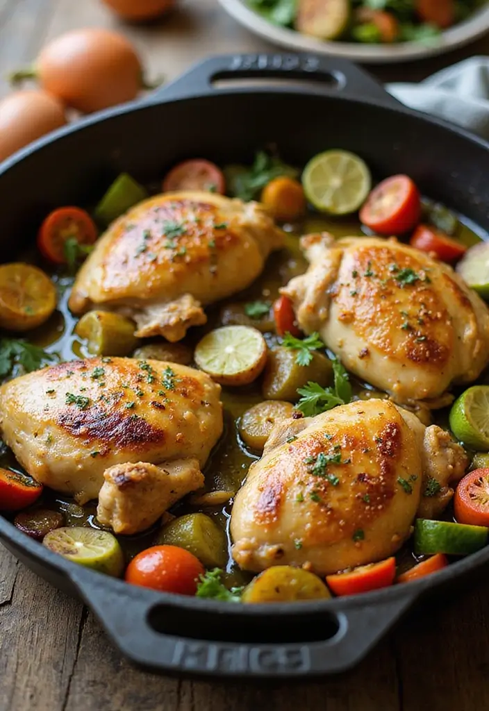 28 Easy Healthy Chicken Dinner Ideas Ready in Minutes - 2. One-Pan Chicken and Vegetables