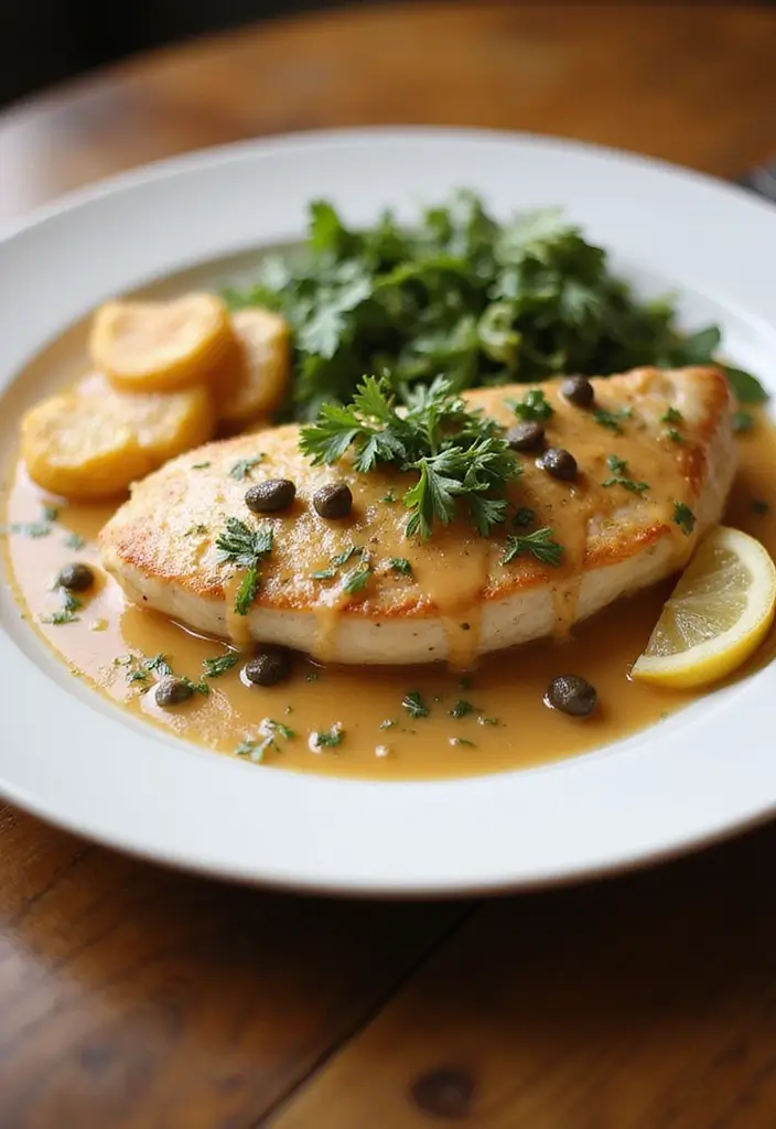 28 Easy Healthy Chicken Dinner Ideas Ready in Minutes - 23. Chicken Piccata