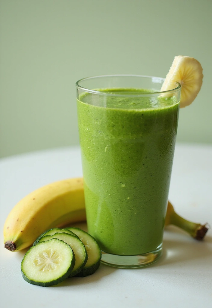 28 Easy Smoothie Recipes Healthy and Perfect for Mornings - 17. Zucchini Banana Smoothie