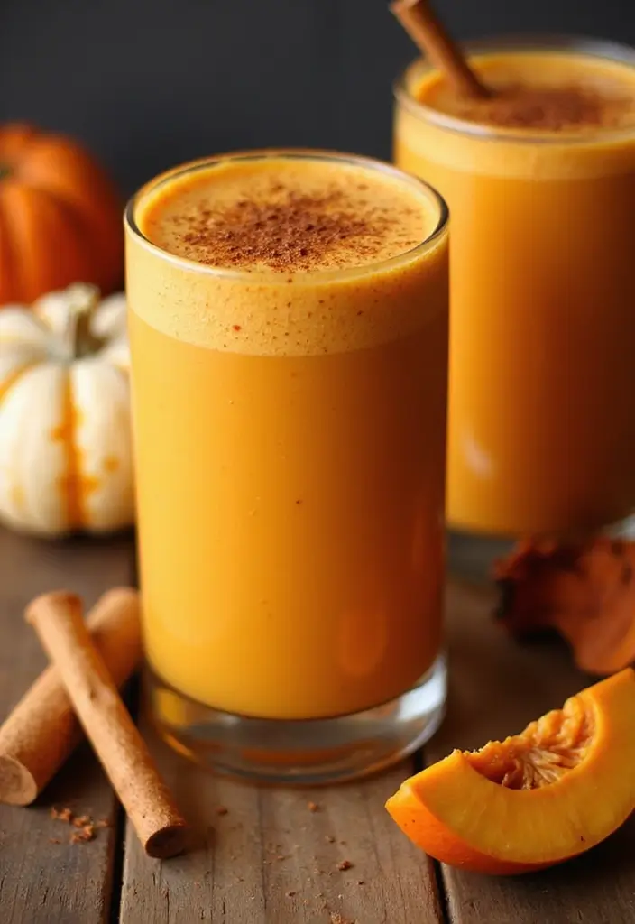 28 Easy Smoothie Recipes Healthy and Perfect for Mornings - 18. Pumpkin Spice Smoothie