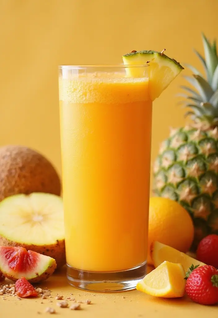 28 Easy Smoothie Recipes Healthy and Perfect for Mornings - 27. Tropical Citrus Smoothie