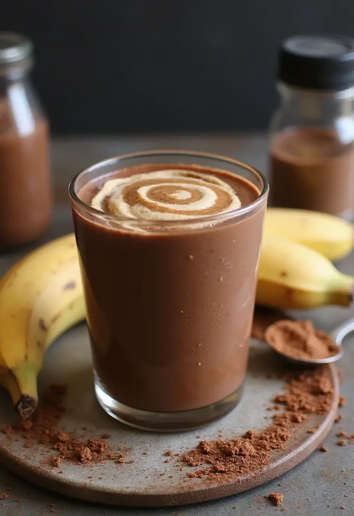 28 Easy Smoothie Recipes Healthy and Perfect for Mornings - 5. Chocolate Peanut Butter Smoothie