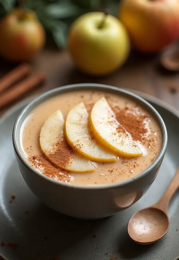 28 Healthy Breakfast Recipes: Easy and Energizing Smoothie Bowls - 27. Spiced Pear Bowl