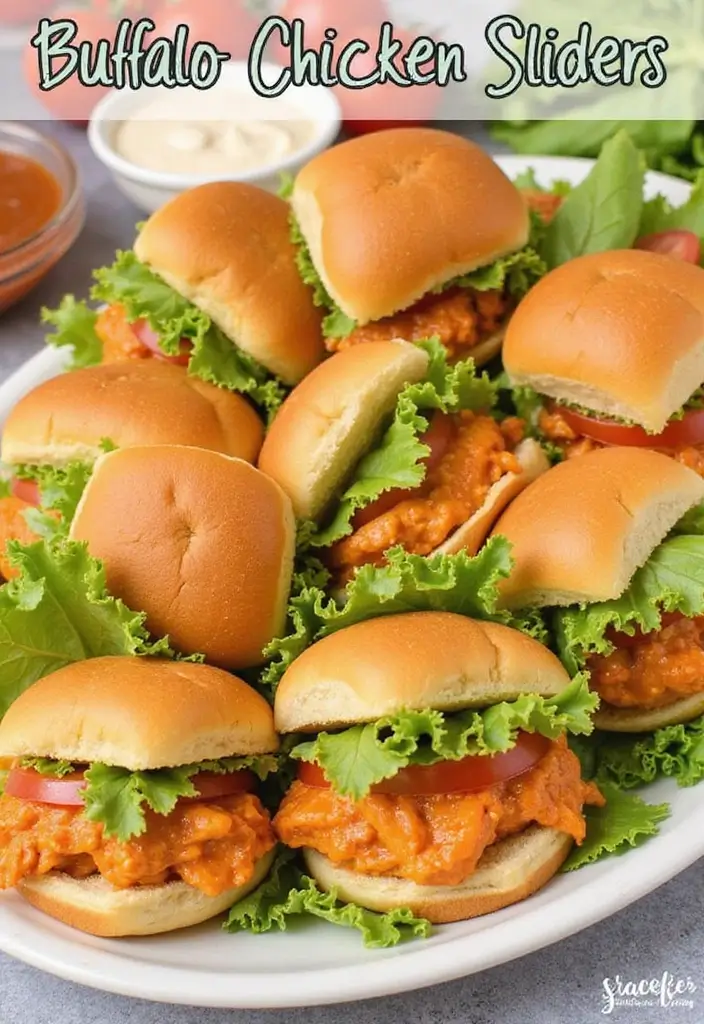 28 Healthy Buffalo Chicken Recipes That Are Spicy and Guilt-Free - 13. Buffalo Chicken Sliders