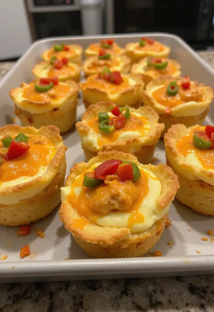28 Healthy Buffalo Chicken Recipes That Are Spicy and Guilt-Free - 15. Buffalo Chicken Baked Egg Cups