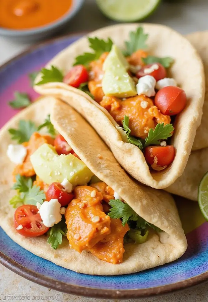 28 Healthy Buffalo Chicken Recipes That Are Spicy and Guilt-Free - 26. Buffalo Chicken Pita Pockets