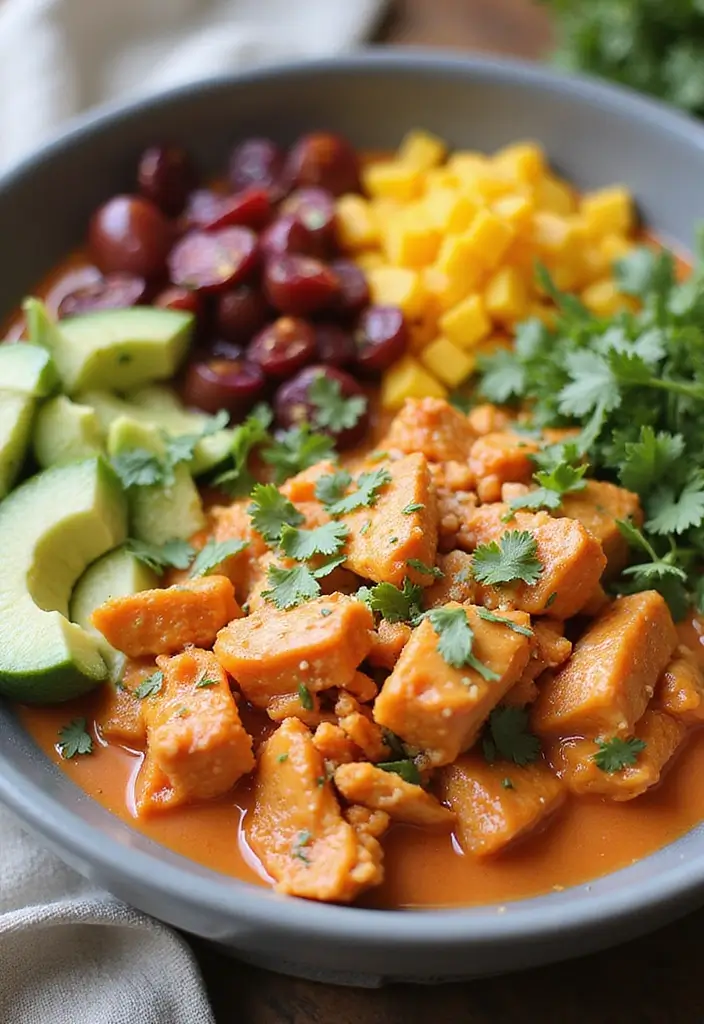 28 Healthy Buffalo Chicken Recipes That Are Spicy and Guilt-Free - 28. Buffalo Chicken Smoothie Bowl