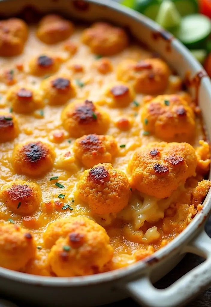 28 Healthy Buffalo Chicken Recipes That Are Spicy and Guilt-Free - 3. Buffalo Chicken Cauliflower Casserole