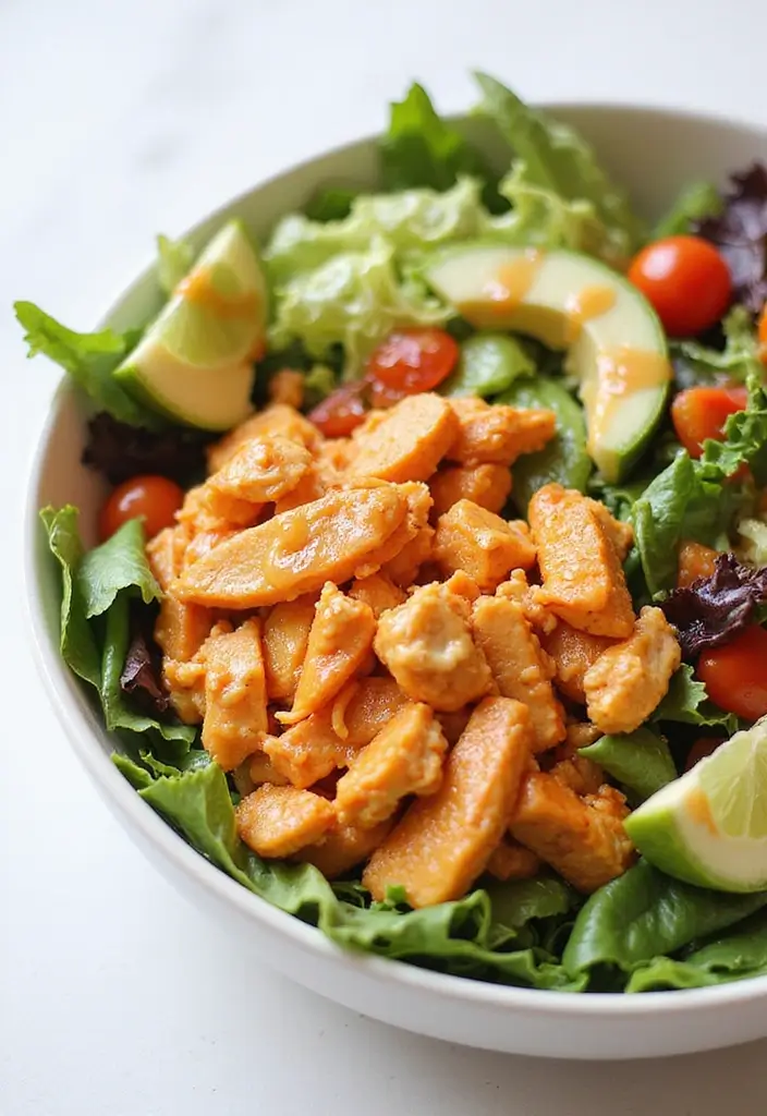 28 Healthy Buffalo Chicken Recipes That Are Spicy and Guilt-Free - 6. Healthy Buffalo Chicken Salad