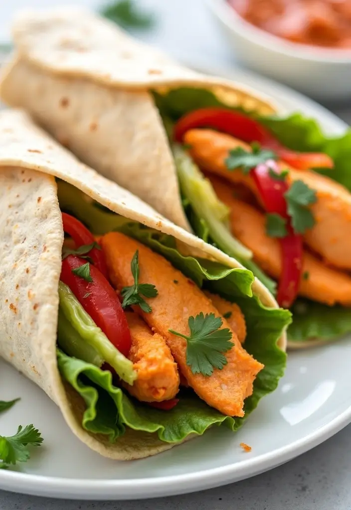 28 Healthy Buffalo Chicken Recipes That Are Spicy and Guilt-Free - 7. Buffalo Chicken Wraps