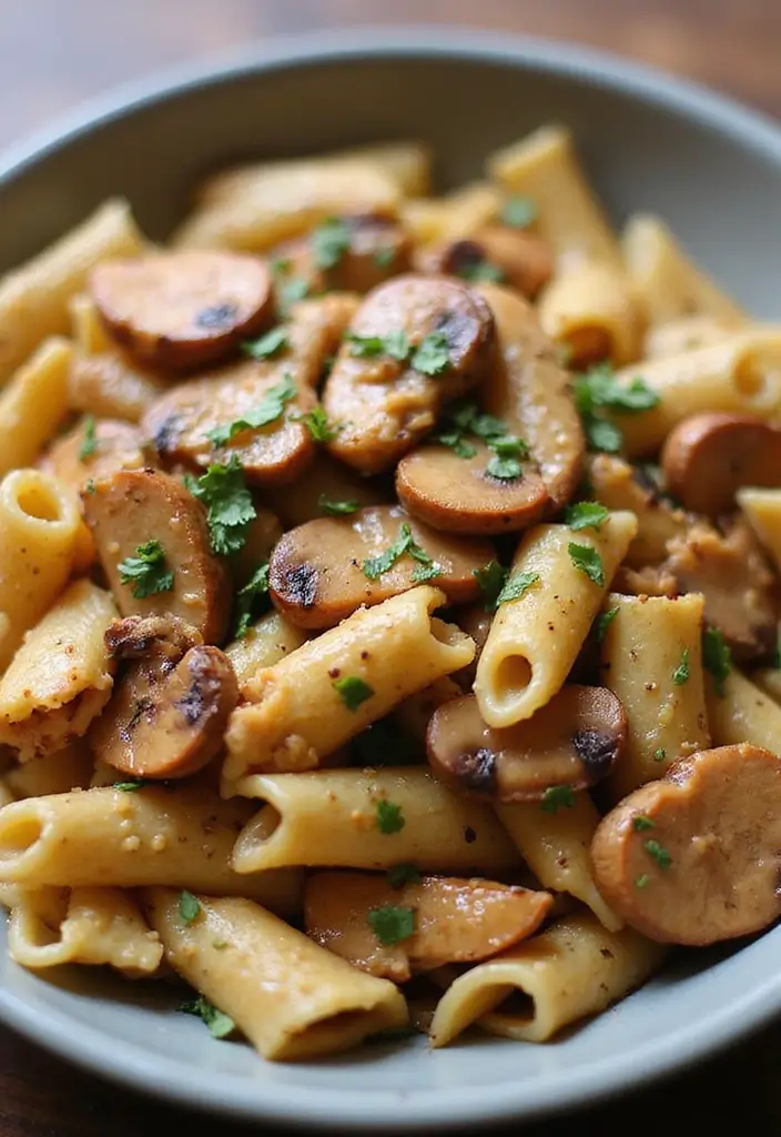 28 Healthy Cajun Chicken Pasta Recipes That Bring the Spice - 11. Cajun Chicken Pasta with Mushrooms