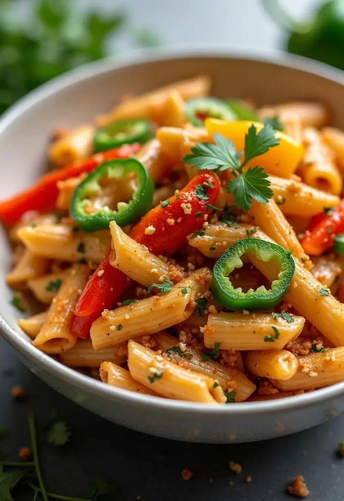 28 Healthy Cajun Chicken Pasta Recipes That Bring the Spice - 16. Cajun Chicken Pasta with Bell Peppers