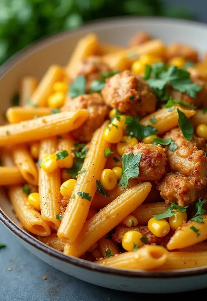 28 Healthy Cajun Chicken Pasta Recipes That Bring the Spice - 18. Cajun Chicken Pasta with Corn