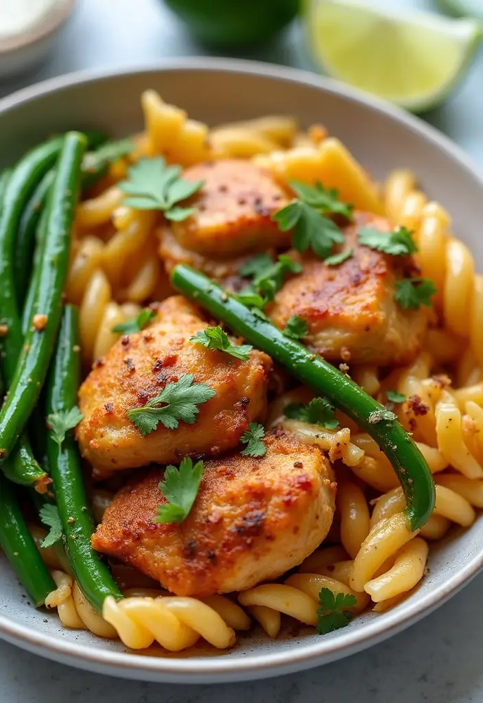 28 Healthy Cajun Chicken Pasta Recipes That Bring the Spice - 22. Cajun Chicken Pasta with Green Beans