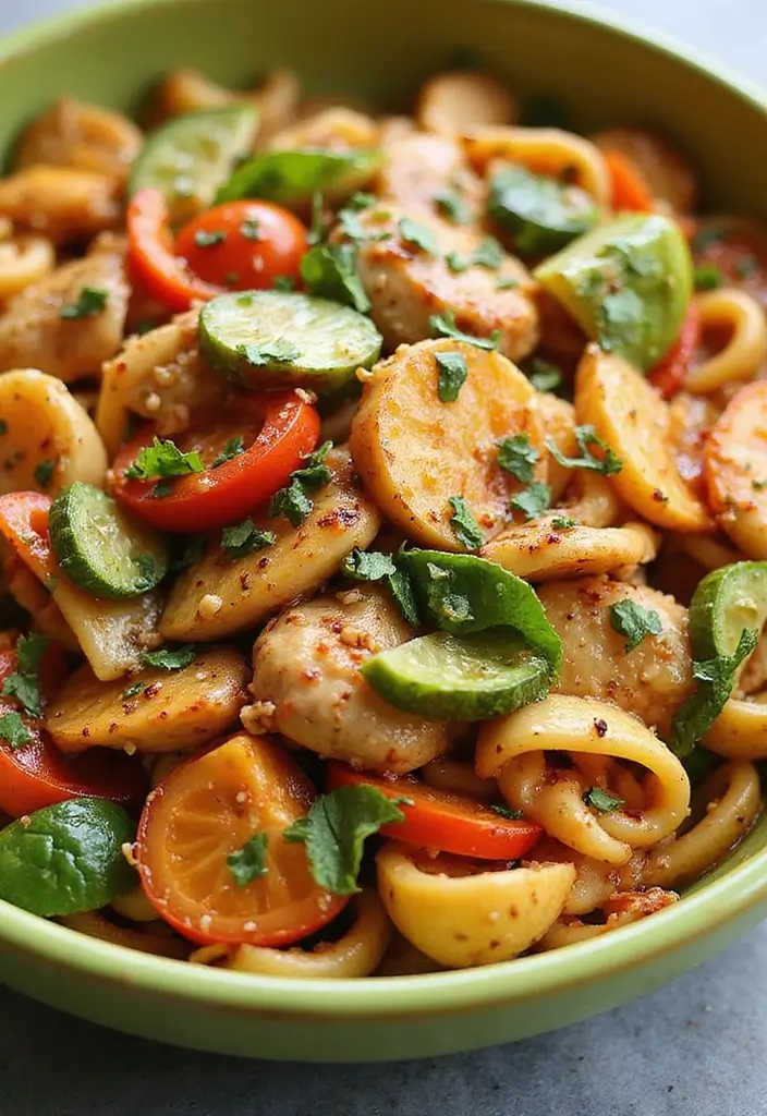 28 Healthy Cajun Chicken Pasta Recipes That Bring the Spice - 3. Cajun Chicken Pasta Primavera