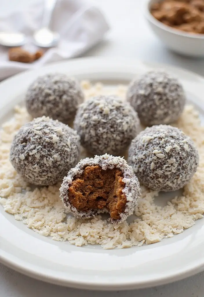 28 Healthy Chia Seed Recipes Packed With Protein - 17. Chia Seed Coconut Energy Balls