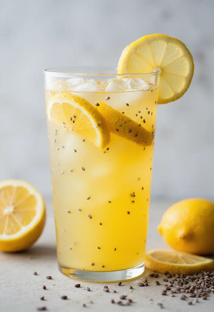 28 Healthy Chia Seed Recipes Packed With Protein - 19. Chia Seed Lemonade