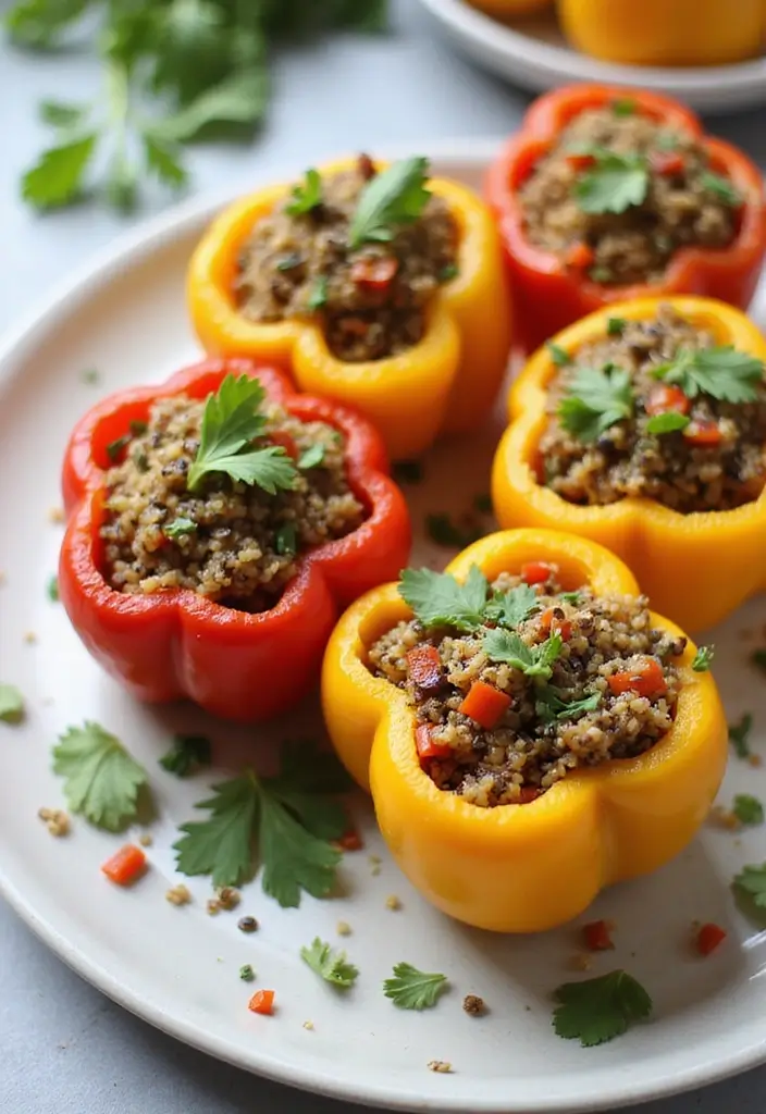28 Healthy Chia Seed Recipes Packed With Protein - 20. Chia Seed Stuffed Peppers