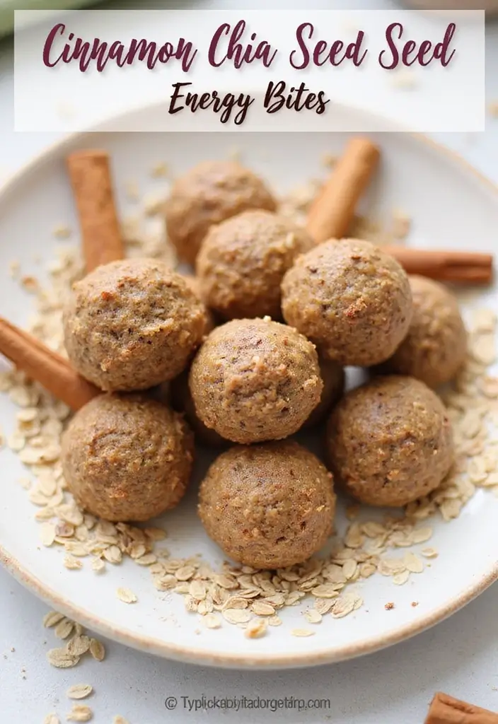 28 Healthy Chia Seed Recipes Packed With Protein - 7. Cinnamon Chia Seed Energy Bites