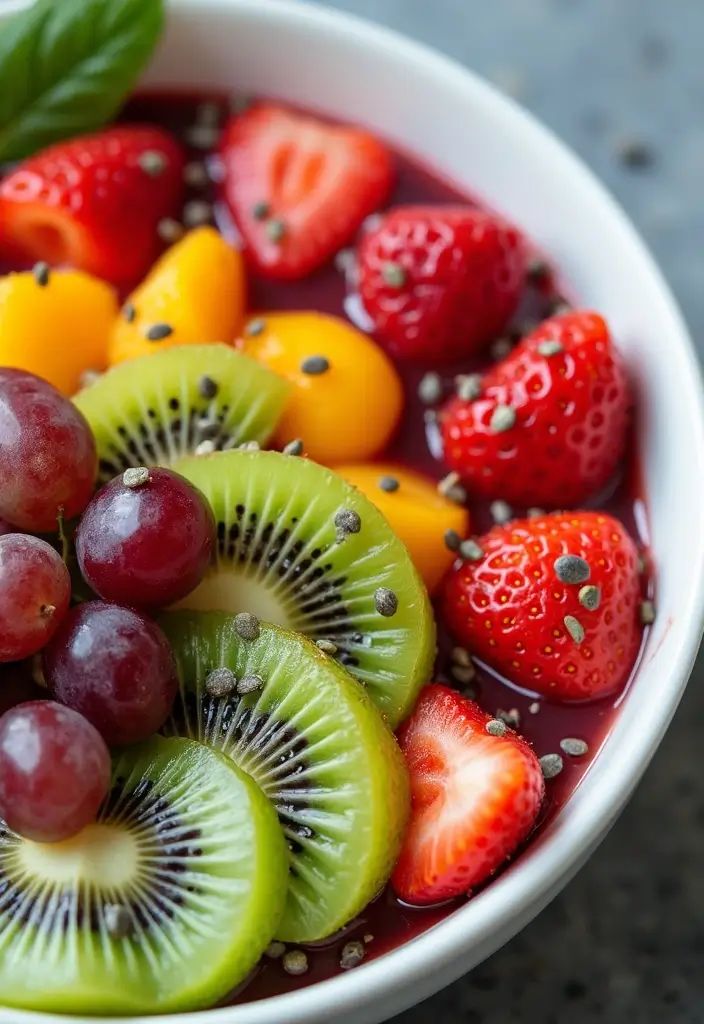 28 Healthy Chia Seed Recipes Packed With Protein - 9. Chia Seed Fruit Salad