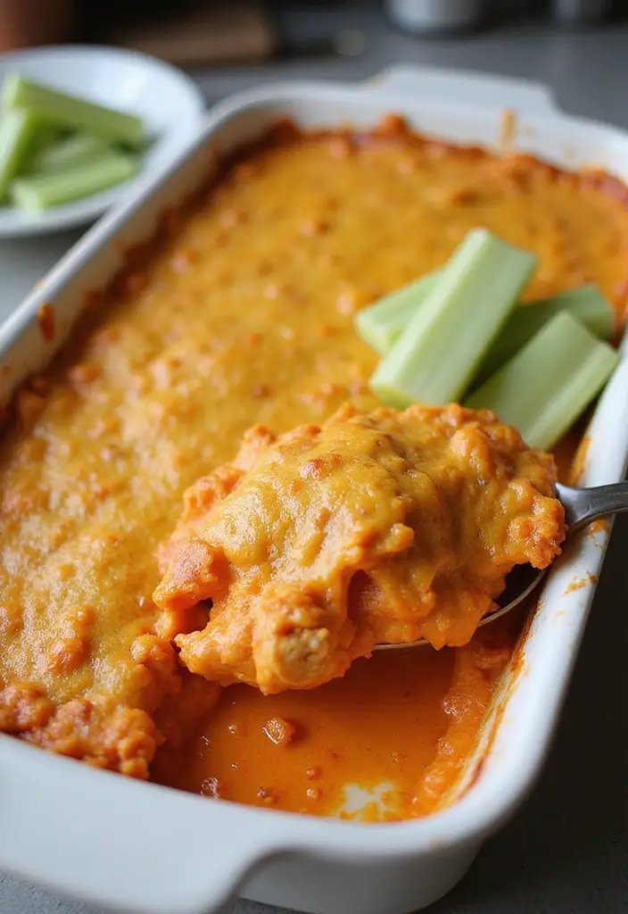 28 Healthy Chicken Casserole Recipes That Are Cozy and Balanced - 5. Buffalo Chicken Casserole