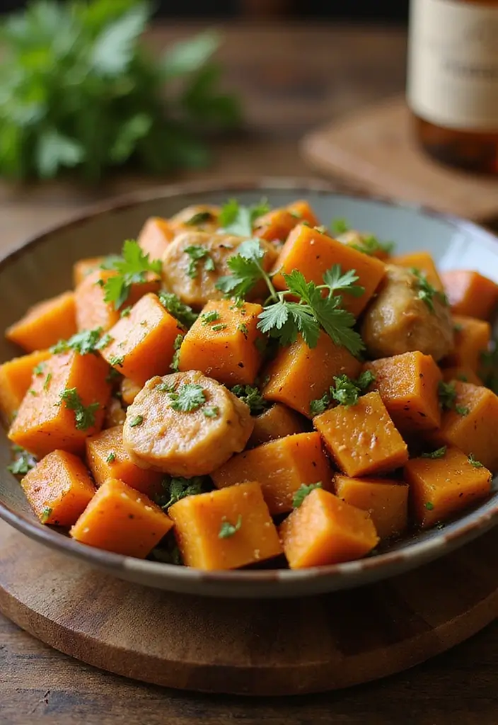 28 Healthy Chicken Stir Fry Recipes That Cook in Minutes - 15. Chicken and Sweet Potato Stir Fry