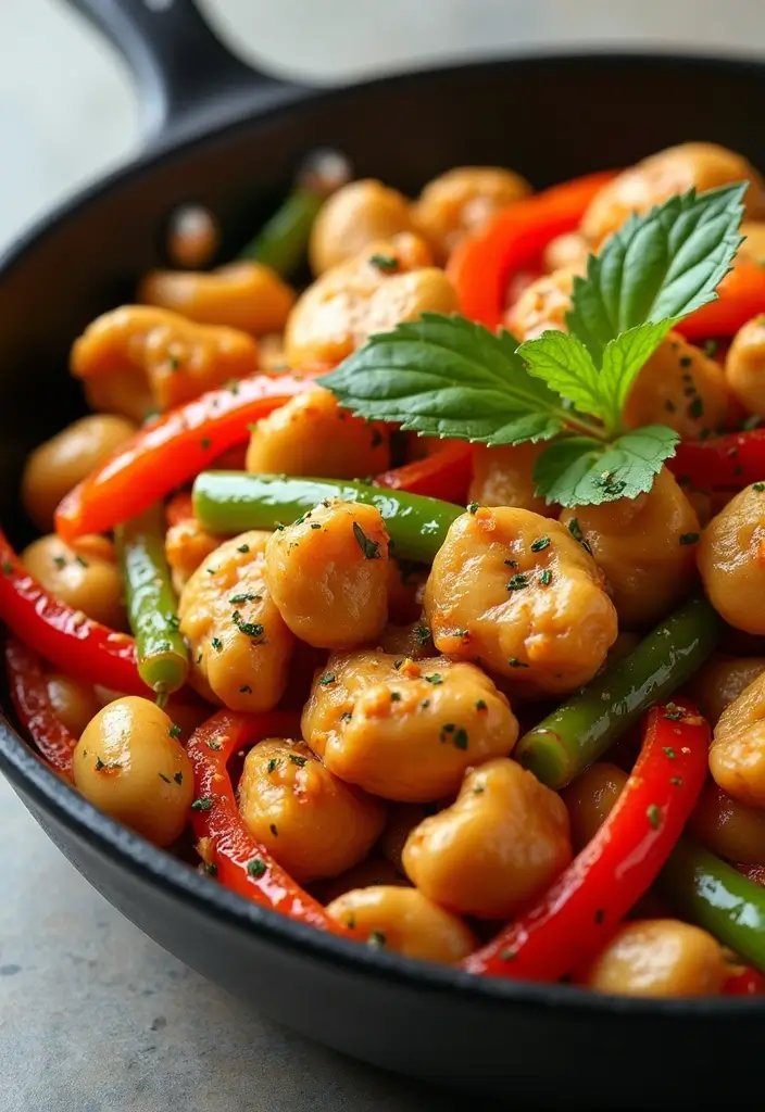 28 Healthy Chicken Stir Fry Recipes That Cook in Minutes - 21. Chicken and Peppers Stir Fry