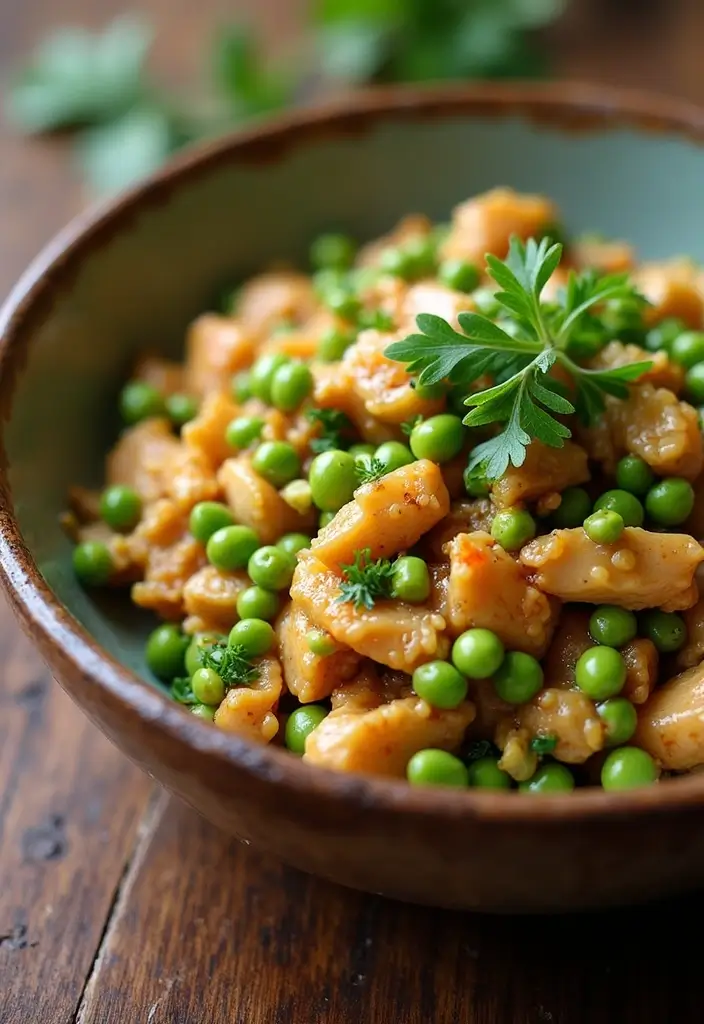 28 Healthy Chicken Stir Fry Recipes That Cook in Minutes - 28. Chicken and Pea Stir Fry