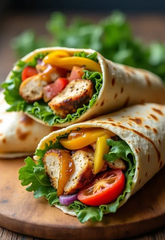 28 Healthy Chicken Tenderloin Recipes That Stay Juicy - 2. Honey Mustard Chicken Tenderloin Wraps