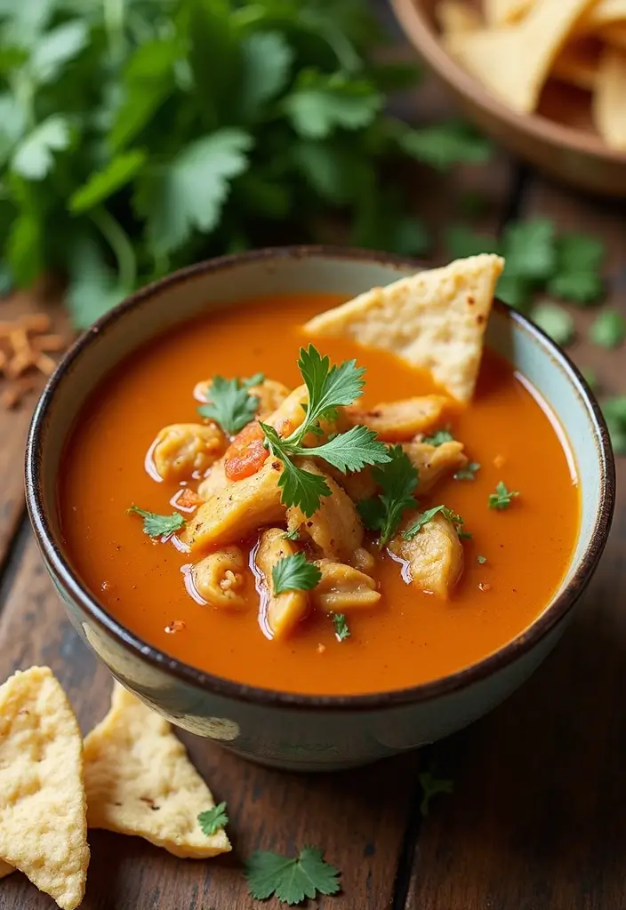 28 Healthy Chicken Tortilla Soup Recipes That Warm You Up - 22. Rosemary Chicken Tortilla Soup