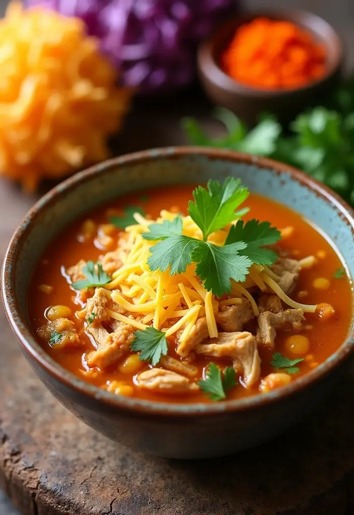 28 Healthy Chicken Tortilla Soup Recipes That Warm You Up - 24. Cabbage Chicken Tortilla Soup