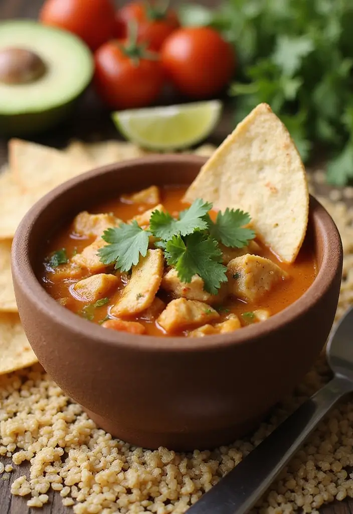 28 Healthy Chicken Tortilla Soup Recipes That Warm You Up - 7. Quinoa Chicken Tortilla Soup