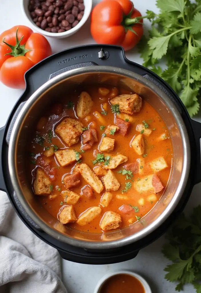 28 Healthy Chicken Tortilla Soup Recipes That Warm You Up - 8. Instant Pot Chicken Tortilla Soup